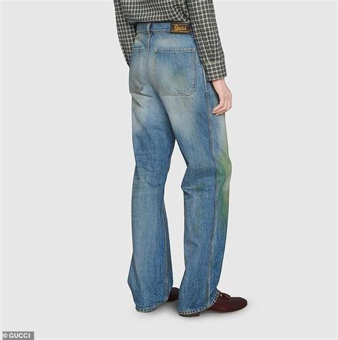 gucci print jeans|gucci distressed jeans.